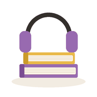 سمّاعتان فوق كتابين